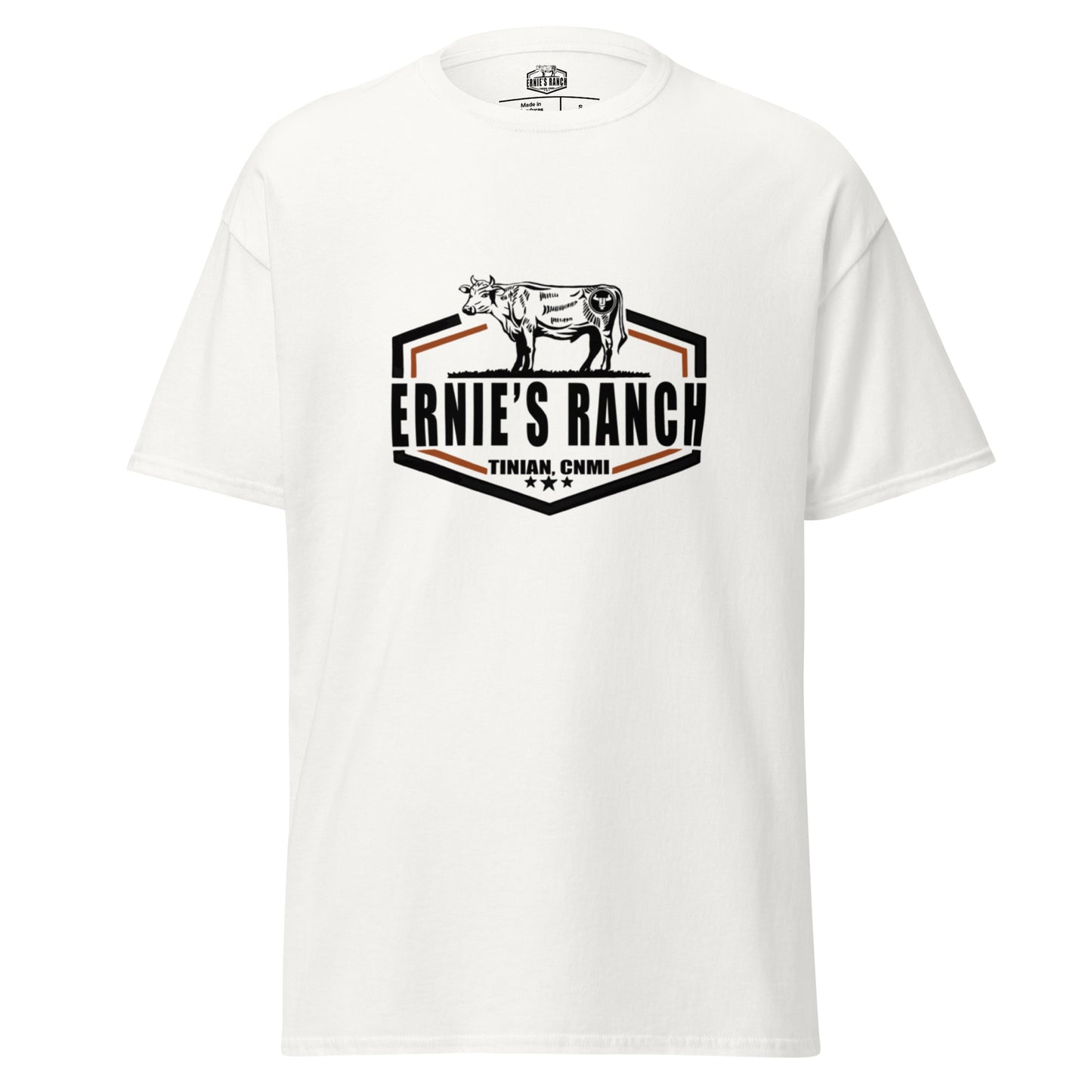 Ernie's Ranch Classic Light Tee (White or Sand) (100% Organic Cotton)